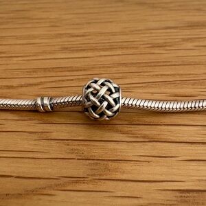 Authentic Pandora Woven Knit Charm
